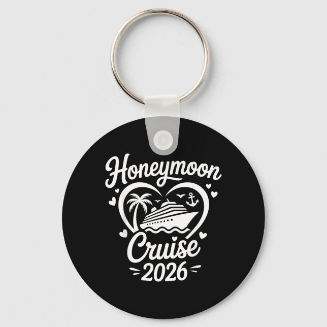 Honeymoon Cruise 2026 Married Couples Matching Key Ring (Front)