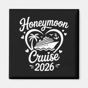 Honeymoon Cruise 2026 Married Couples Matching Magnet