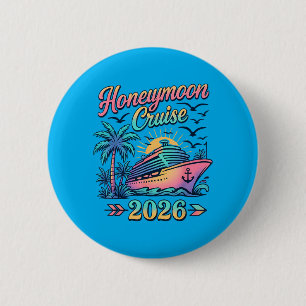 Honeymoon Cruise 2026 Married Couples Matching Men 6 Cm Round Badge