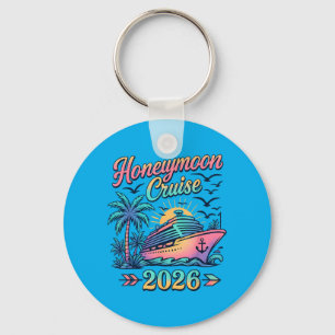 Honeymoon Cruise 2026 Married Couples Matching Men Key Ring