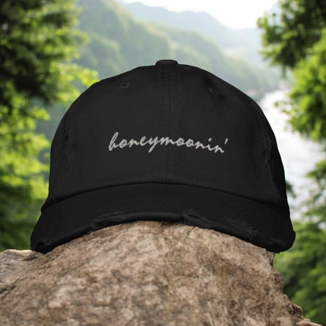 Honeymoon Cruise Honeymoonin' Honeymoon Embroidered Hat (Creator Uploaded)
