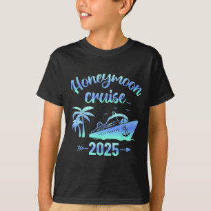 Honeymoon Cruise Just Married 2025 Couples Matchin T-Shirt