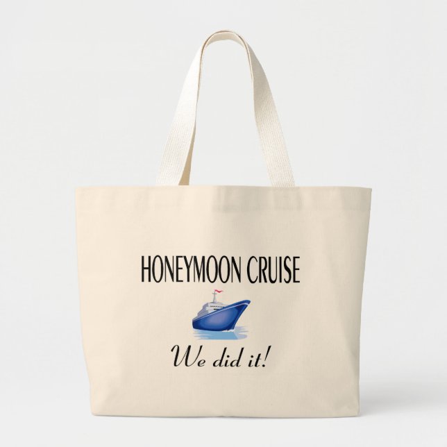Honeymoon Cruise Large Tote Bag (Front)