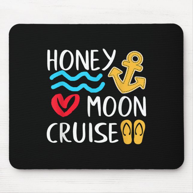 Honeymoon Cruise Ship Couples Great Gift Bride &am Mouse Pad (Front)