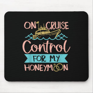 Honeymoon Cruise Vacation Bride Groom  Mouse Pad
