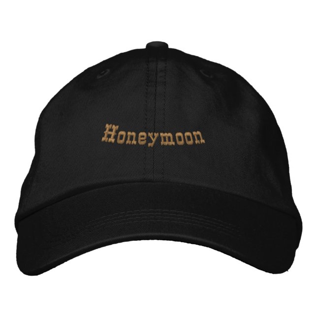 Honeymoon Custom Personalised Romantic Couple Hat (Front)