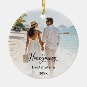 Honeymoon destination photo wedding ceramic tree decoration