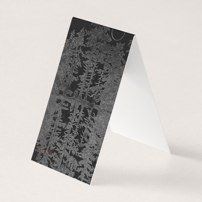 honeymoon, enchanted forest, black forest art business card (Front)