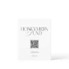 Honeymoon Fund Elegant Black & White Wedding Sign