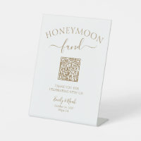 Honeymoon Fund QR Code Minimalist Wedding