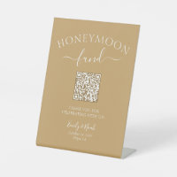 Honeymoon Fund QR Code Minimalist Wedding