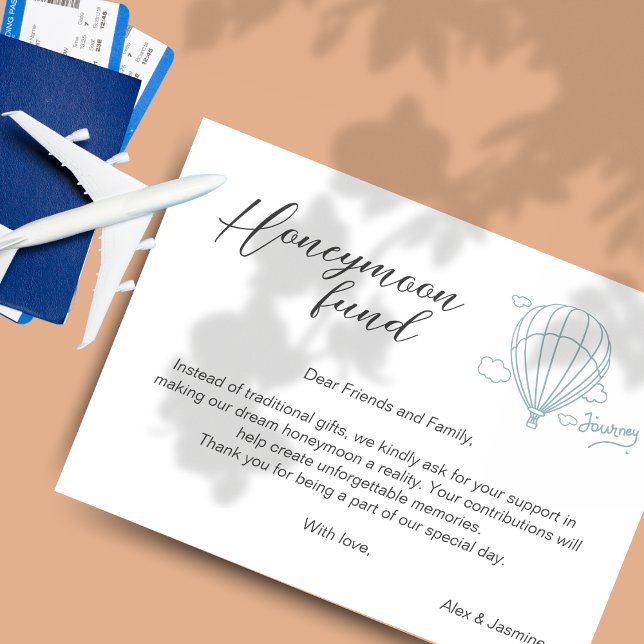 Honeymoon Fund Qr Code Travel Fund Request Gift Enclosure Card (Honeymoon Fund Qr Code Travel Fund Request Gift Enclosure Card)