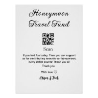 Honeymoon fund scan QR codeadd name