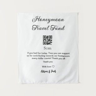 Honeymoon fund scan QR codeadd name Tapestry
