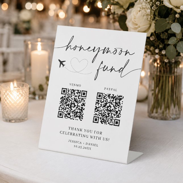 Honeymoon Fund Sign QR Code – Wedding Sign (Creator Uploaded)