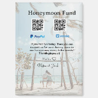 Honeymoon fund venomo paypal donation Q R couple