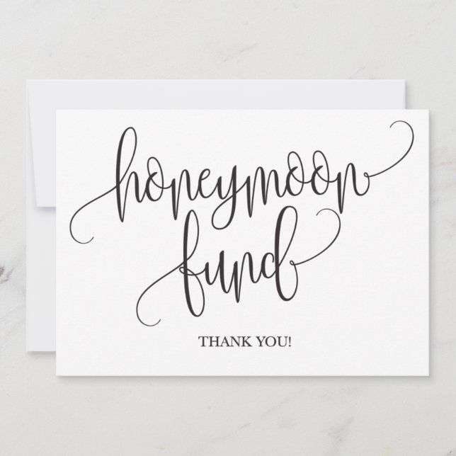 Honeymoon Fund Wedding Sign (Front)