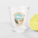 Honeymoon Island State Park Retro Distressed Shot Glass<br><div class="desc">Honeymoon Island State Park vector artwork design. Part of a string of barrier islands sparkling in the Gulf of Mexico off Florida's West Coast.</div>