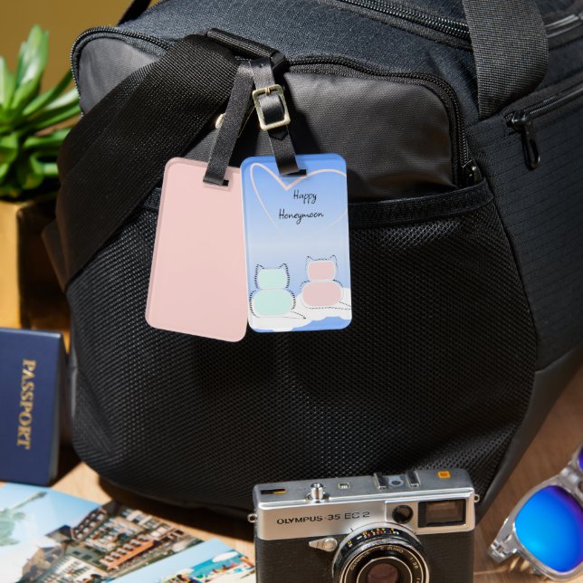 Honeymoon Luggage Tags (Front & Back)