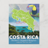 Honeymoon Memories Costa Rica Map