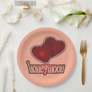 Honeymoon Paper Plate