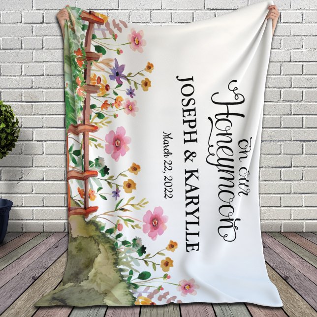 Honeymoon Personalised Blanket for the Newlyweds (Creator Uploaded)