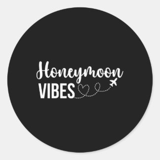 Honeymoon S Honeymooning Honeymoon Vacation Classic Round Sticker