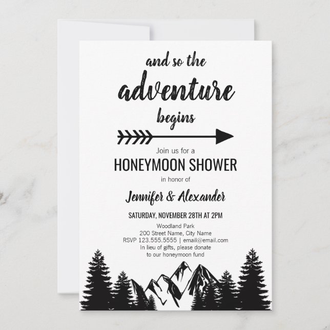 Honeymoon Shower Invitation (Front)