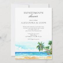 Honeymoon Shower Invitation, Couples Shower