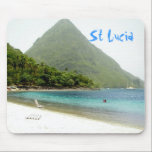 honeymoon, St Lucia Mouse Pad<br><div class="desc">honeymoon,  St Lucia</div>