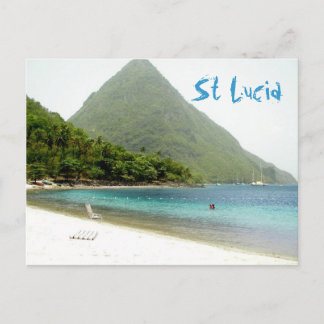 honeymoon, St Lucia Postcard