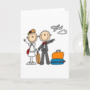 Honeymoon Time For The Bride And Groom Card