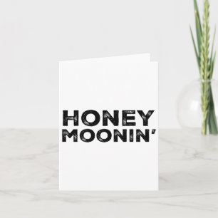 Honeymoon Vacation Couples Married Matching Honey Card