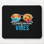Honeymoon Vibes Couples Vacation Wedding Bride Gro Mouse Pad<br><div class="desc">Honeymoon Vibes Couples Vacation Wedding Bride Groom</div>