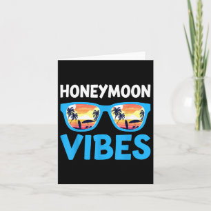 Honeymoon Vibes - Honeymooning Vacation Wedding Br Card