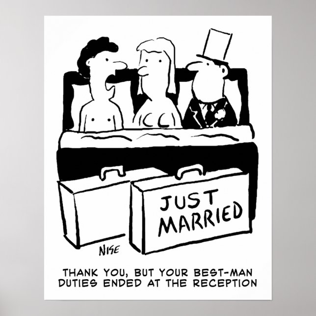 Honeymoon Wedding Night for Bride & Groom Poster (Front)