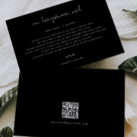 Honeymoon Wish Wedding Gift Request Enclosure Card
