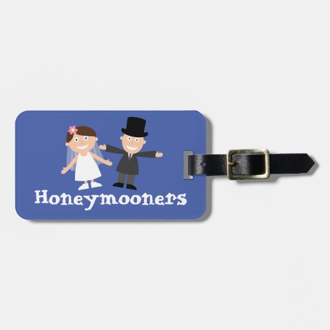 Honeymooners Luggage Tag (Front Horizontal)