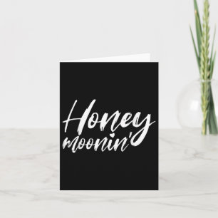Honeymoonin Honeymoon Bride Groom Matching Couple Card