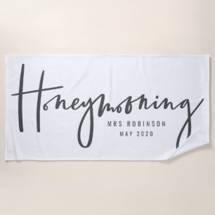 Honeymooning Beach Towel