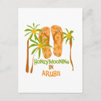 Honeymooning in Aruba Postcard