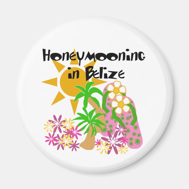 Honeymooning in Belise Magnet (Front)