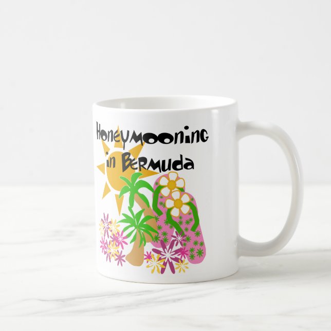 Honeymooning in Bermuda Coffee Mug (Right)