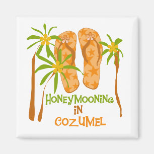 Honeymooning in Cozumel Magnet