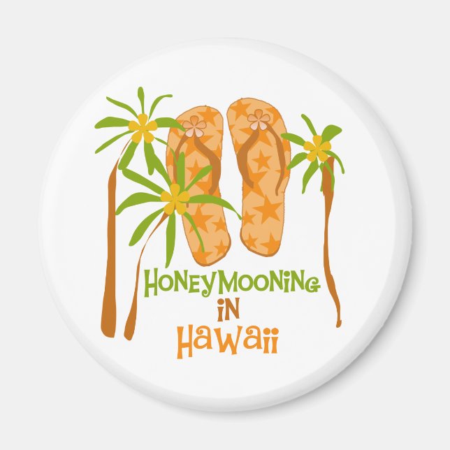 Honeymooning in Hawaii Magnet (Front)