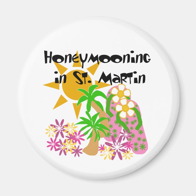 Honeymooning in St. Martin Magnet (Front)