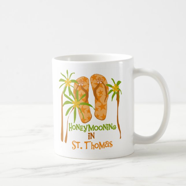 Honeymooning in St. Thomas Coffee Mug (Right)
