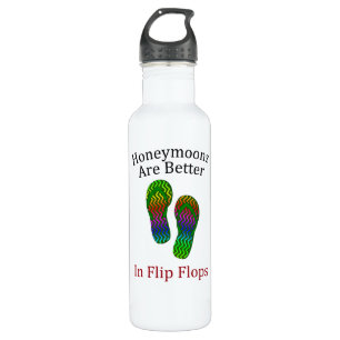Honeymoons Are Better in Flip Flops 710 Ml Water Bottle