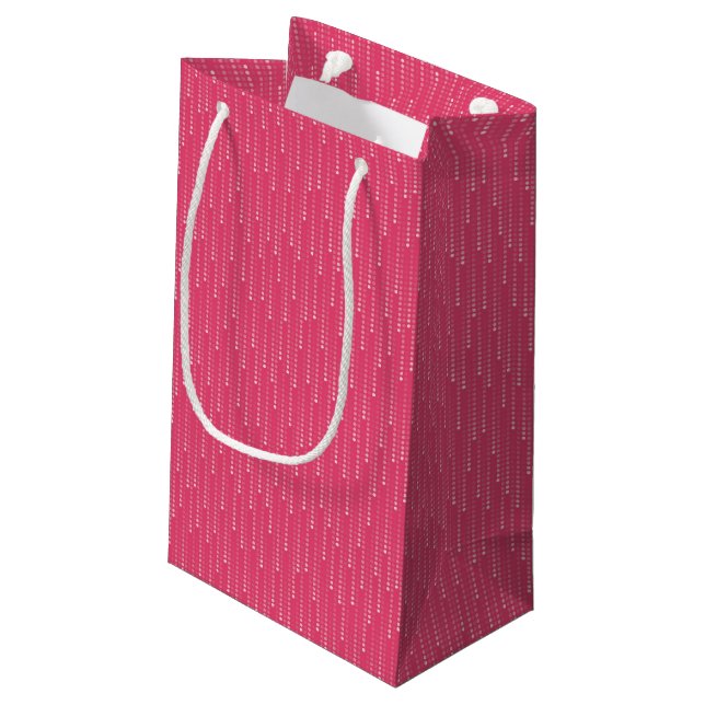 Honeysuckle background 2 small gift bag (Back Angled)