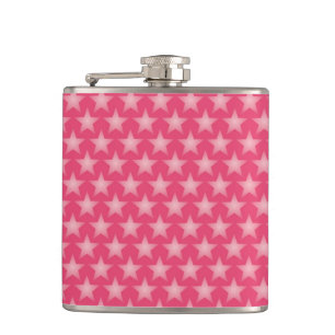 Honeysuckle background hip flask